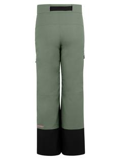 Rückansicht von Ziener ABBI Skihose Kinder green mud