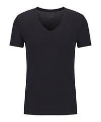 Falke UW Deep V-Neck T-Shirt CO/EL m Unterhemd Herren - black (3000)