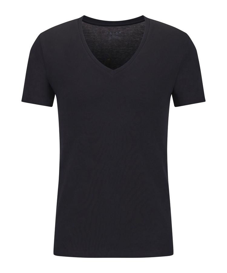 Falke Falke UW Deep V-Neck T-Shirt CO/EL m Unterhemd Herren - black (3000) - 0 | SportScheck