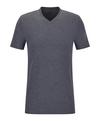 Falke UW Regular V-Neck T-Shirt CO/EL m Unterhemd Herren - dark grey -heather (3278)