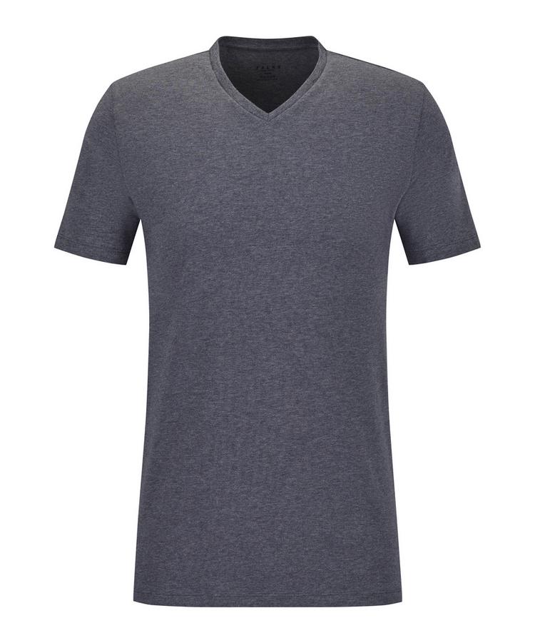 Falke Falke UW Regular V-Neck T-Shirt CO/EL m Unterhemd Herren - dark grey -heather (3278) - 0 | SportScheck