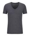 Falke UW Deep V-Neck T-Shirt CO/EL m Unterhemd Herren - dark grey -heather (3278)