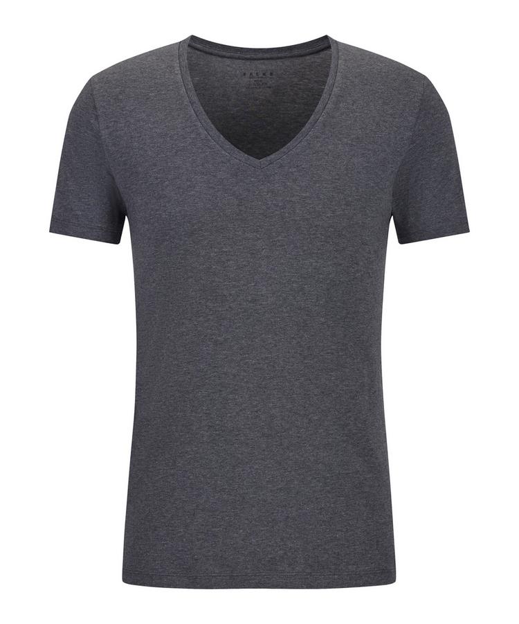 Falke Falke UW Deep V-Neck T-Shirt CO/EL m Unterhemd Herren - dark grey -heather (3278) - 0 | SportScheck