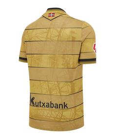 Rückansicht von macron Real Sociedad Trikot Away 2024/2025 Fußballtrikot gold