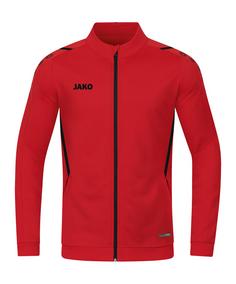 JAKO Challenge Polyesterjacke Trainingsjacke Herren rotschwarz