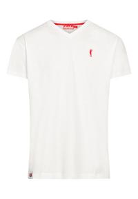 Derbe Basic Kippes Printshirt Herren - off-white