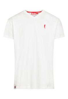 Derbe Basic Kippes Printshirt Herren off-white