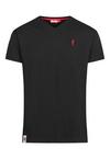 Derbe Basic Kippes Printshirt Herren - schwarz