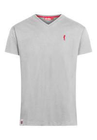 Derbe Basic Kippes Printshirt Herren - grey