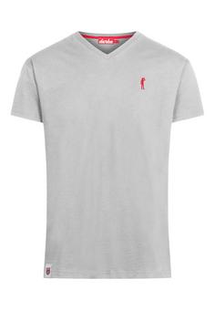 Derbe Basic Kippes Printshirt Herren grey