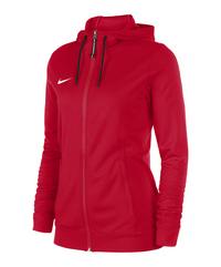 Nike Team Basketball Kapuzenjacke Damen Trainingsjacke Damen - rotschwarz