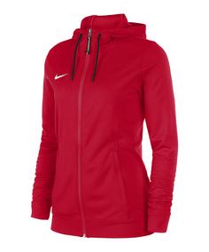 Nike Team Basketball Kapuzenjacke Damen Trainingsjacke Damen rotschwarz