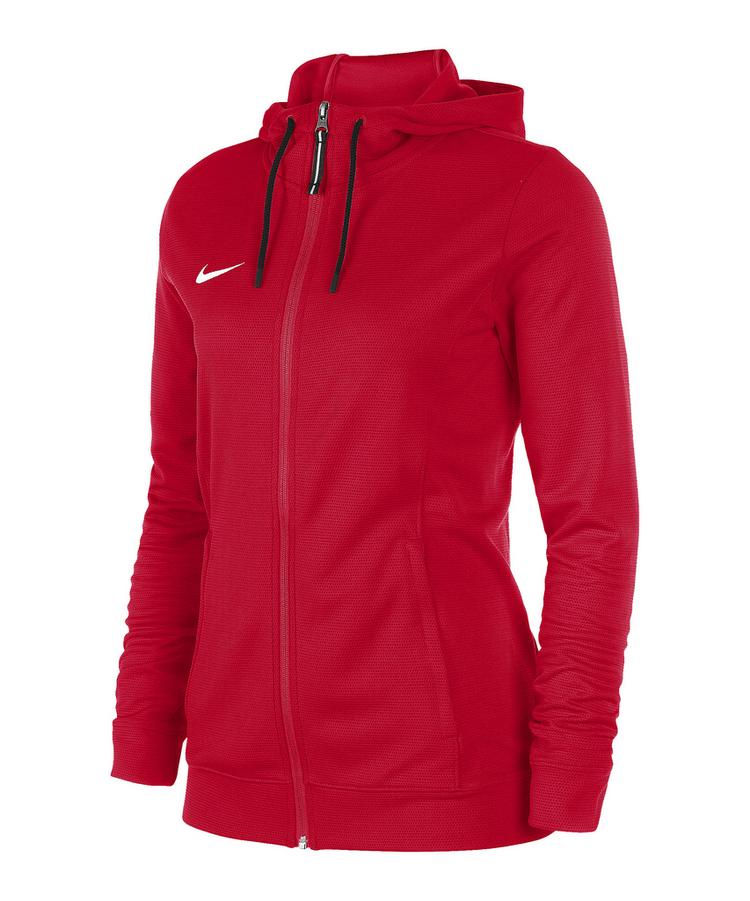 Nike Nike Team Basketball Kapuzenjacke Damen Trainingsjacke Damen - rotschwarz - 0 | SportScheck