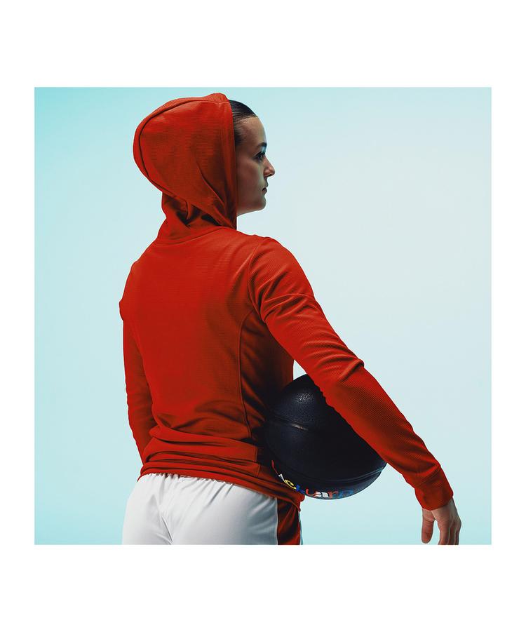 Nike Nike Team Basketball Kapuzenjacke Damen Trainingsjacke Damen - rotschwarz - 1 | SportScheck