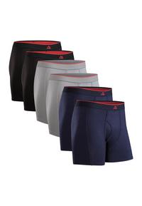 DANISH ENDURANCE Bamboo Trunks with fly Unterhose Herren - black_red_grey_navy