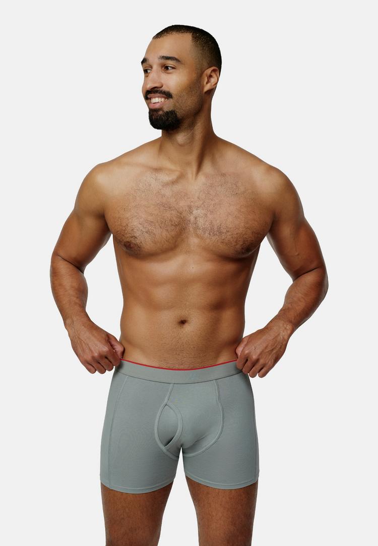 DANISH ENDURANCE DANISH ENDURANCE Bamboo Trunks with fly Unterhose Herren - black_red_grey_navy - 0 | SportScheck