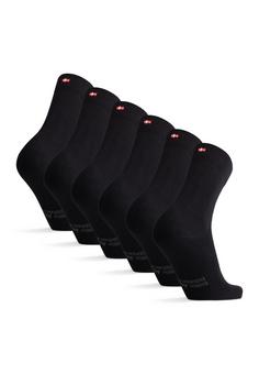 Rückansicht von DANISH ENDURANCE Baumwoll Businesssocken Socken schwarz