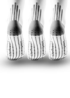 Rückansicht von liiteGuard PRO-TECH SOCK 3 PACK Sportsocken weiß