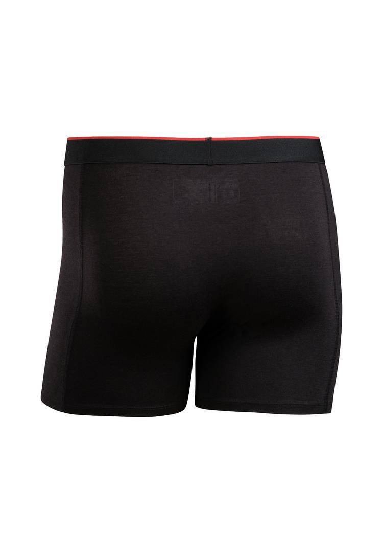 DANISH ENDURANCE DANISH ENDURANCE Bamboo Trunks with fly Unterhose Herren - schwarz/rot - 0 | SportScheck