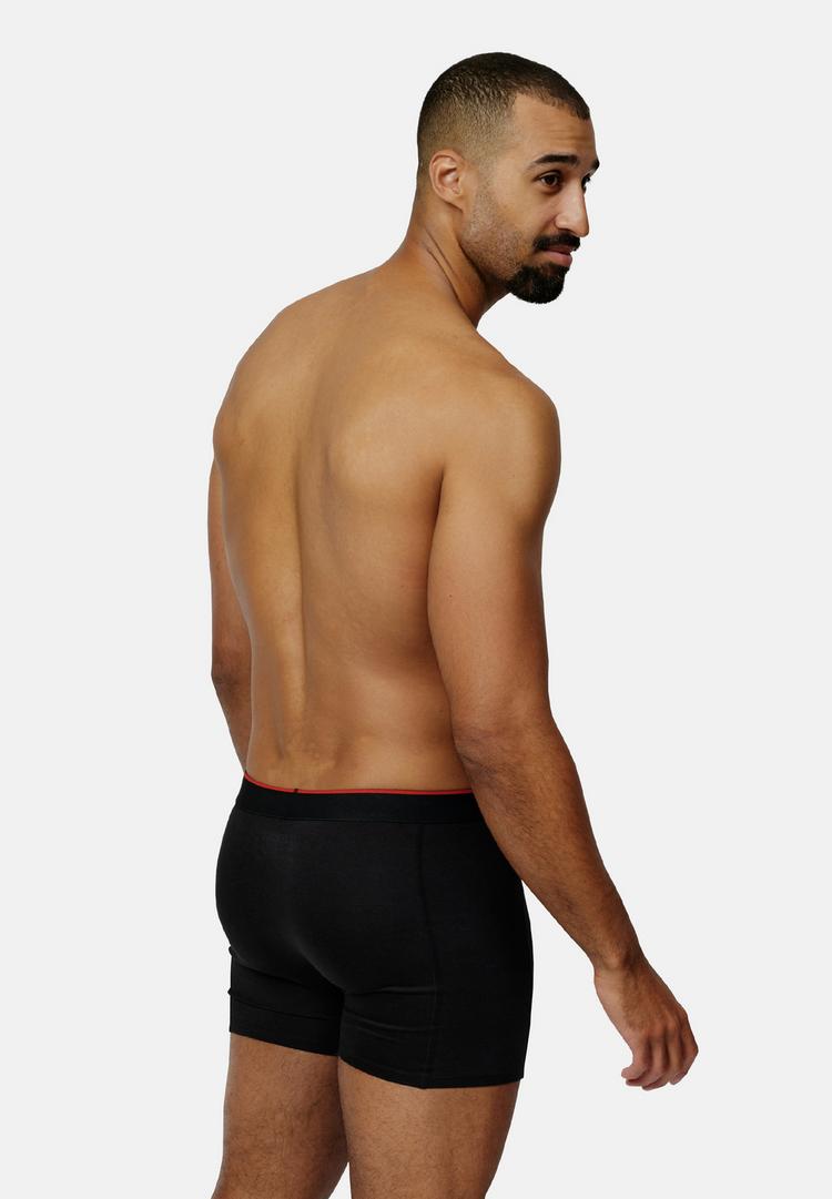 DANISH ENDURANCE DANISH ENDURANCE Bamboo Trunks with fly Unterhose Herren - schwarz/rot - 2 | SportScheck