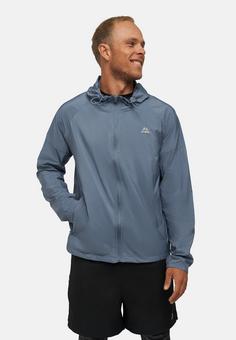 Rückansicht von DANISH ENDURANCE Herren Windbreaker Laufjacke mit Kapuze Windbreaker Herren sea blue