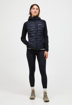 Rückansicht von Peak Performance W Helium Down Hybrid Hood Funktionsjacke Damen BLACK