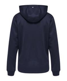 Rückansicht von hummel hmlCORE XK Poly Hoody Damen  F8729 Funktionssweatshirt Damen blauweissblau