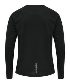 Rückansicht von Newline Core Shirt langarm Running Laufshirt Herren schwarz