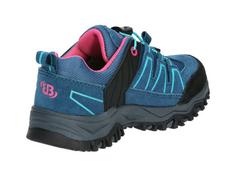 Rückansicht von Brütting Outdoorschuh Wanderschuhe Kinder petrol/türkis