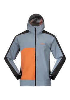 Bergans of Norway Vaagaa Light Hardshelljacke Herren Husky Blue/Black/Faded Orange