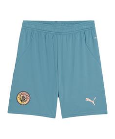 PUMA Manchester City Short 2024/2025 Kids Fußballshorts Kinder blaurosa