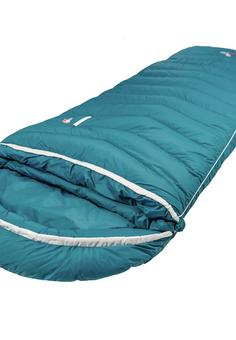 Rückansicht von Grüezi Bag Biopod DownWool Subzero Comfort Rechts Daunenschlafsack Autumn Blue