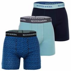 Scotch & Soda Boxershort Hipster Herren Grün/Blau