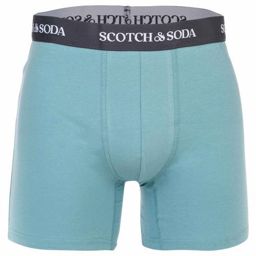 Rückansicht von Scotch & Soda Boxershort Hipster Herren Grün/Blau