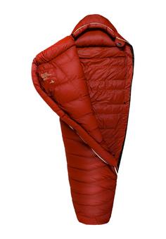 Rückansicht von Grüezi Bag Biopod DownWool Hybrid Ice Alpine 200 Daunenschlafsack Cherry