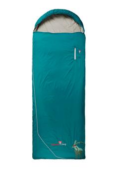 Grüezi Bag Biopod Wolle Goas Comfort Links Kunstfaserschlafsack Dark Petrol