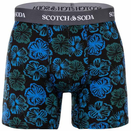 Rückansicht von Scotch & Soda Boxershort Hipster Herren Blau/Grün