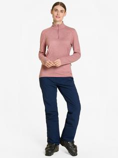 Rückansicht von Ziener JENITA Skishirt Damen rose blossom