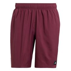 adidas Solid CLX Classic-Length Badeshorts Badeshorts Herren Maroon / Black