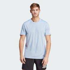 Rückansicht von adidas Run It T-Shirt Funktionsshirt Herren Blue Dawn