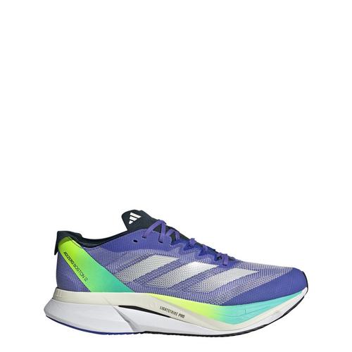 Rückansicht von adidas Adizero Boston 12 Laufschuh Laufschuhe Cobalt Blue / Zero Metalic / Lucid Blue