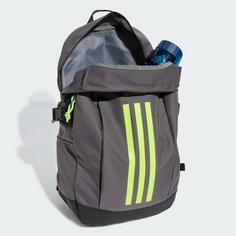 Rückansicht von adidas Rucksack Power Rucksack Daypack Grey Strata / Lucid Lemon