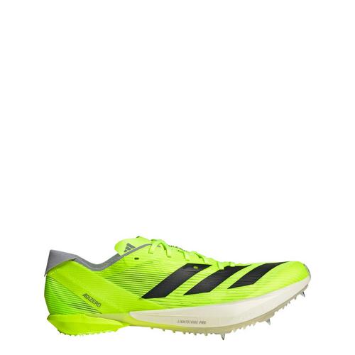 Rückansicht von adidas Adizero Ambition Spike-Schuh Laufschuhe Lucid Lemon / Core Black / Halo Silver