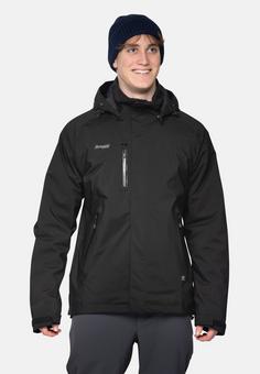 Rückansicht von Bergans of Norway Flya Insulated Outdoorjacke Herren schwarz