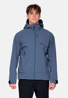 Rückansicht von Bergans of Norway Vaagaa Softshelljacke Herren Granite Blue