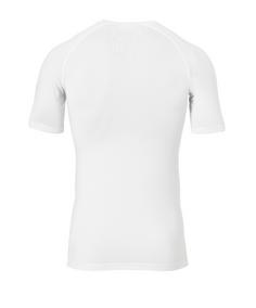 Rückansicht von Uhlsport Pro Baselayer kurzarm Funktionsshirt Herren Weiss