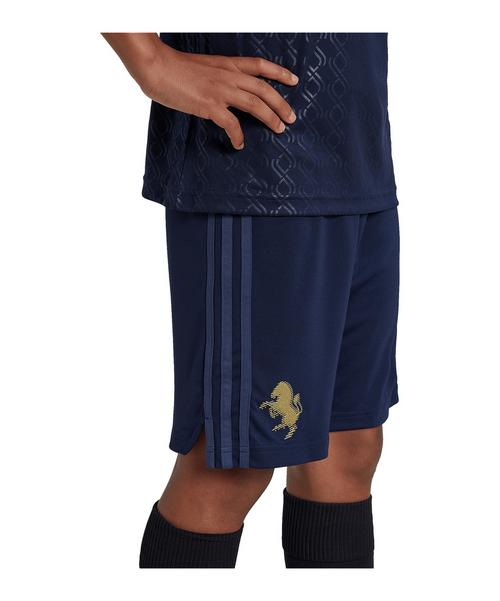 Rückansicht von adidas Juventus Turin Short Home 2024/2025 Kids Fußballshorts Kinder blau