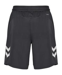 Rückansicht von hummel 1. FC Köln Trainingsshort Kids Fußballshorts Kinder schwarz