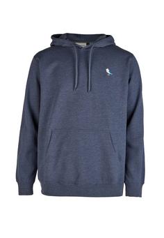 Cleptomanicx Hooded Embro Gull 2 Kapuzenshirt Herren Heather Estate Blue