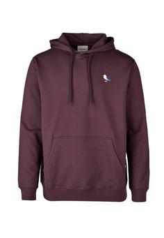 Cleptomanicx Hooded Embro Gull 2 Kapuzenshirt Herren Plum Perfect